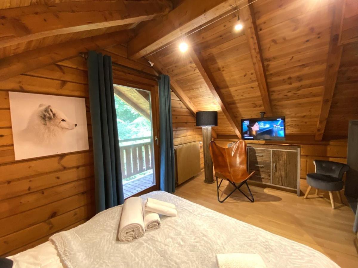Le Renard Chalet En Bois La Bresse Kültér fotó